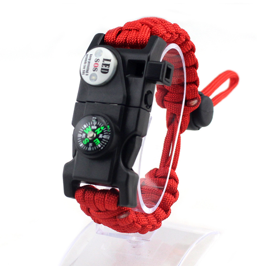 Adjustable Braided Parachute Cord Survival Bracelet