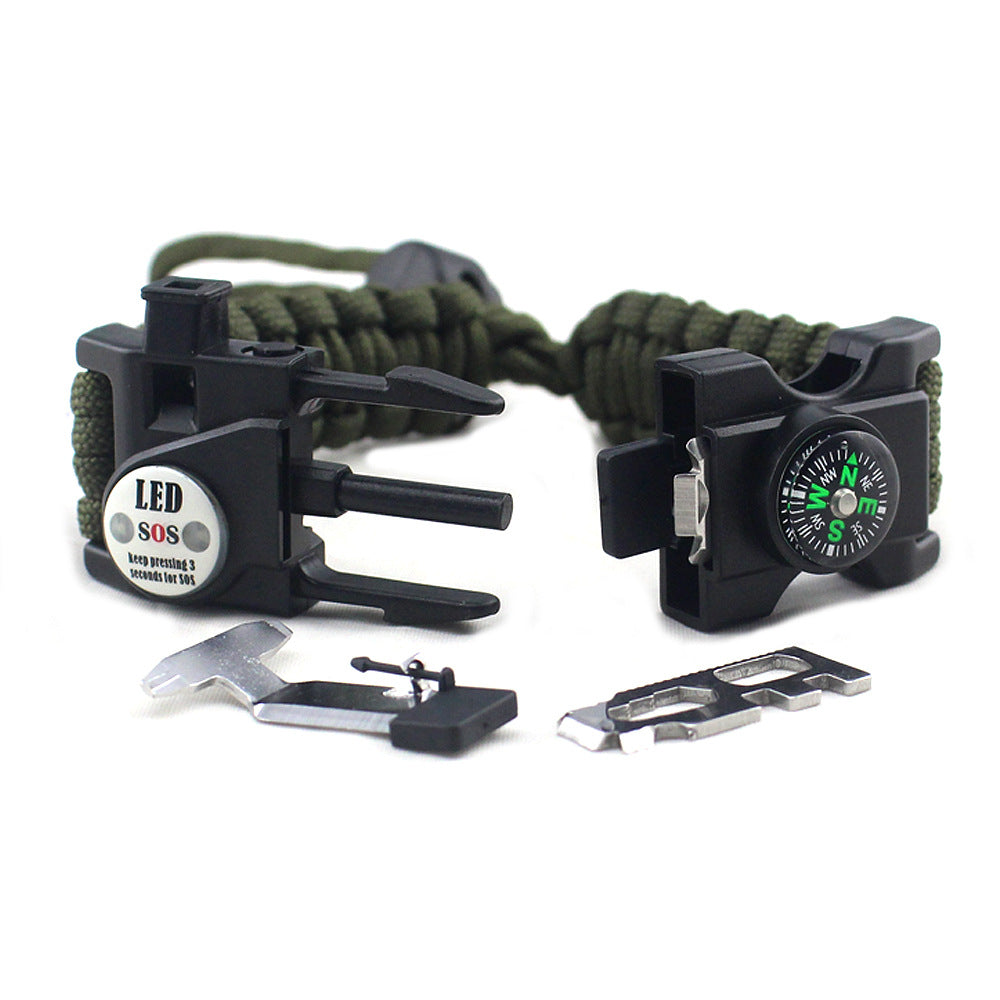 Adjustable Braided Parachute Cord Survival Bracelet