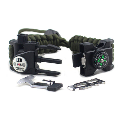 Adjustable Braided Parachute Cord Survival Bracelet