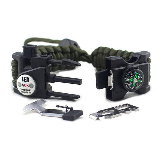 Adjustable Braided Parachute Cord Survival Bracelet