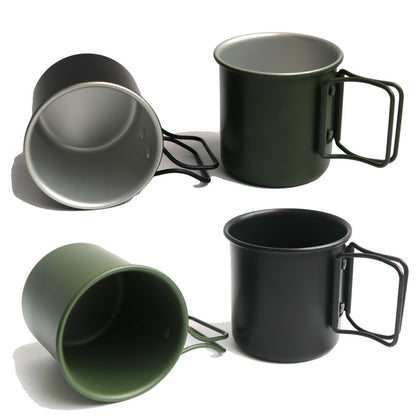 300ml Portable Folding Aluminum Camping Cup