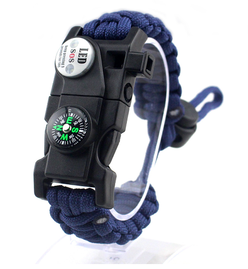 Adjustable Braided Parachute Cord Survival Bracelet