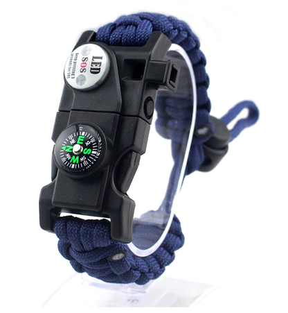 Adjustable Braided Parachute Cord Survival Bracelet