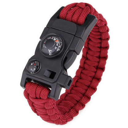 Outdoor Paracord Survival Bracelet with Parachute Cord