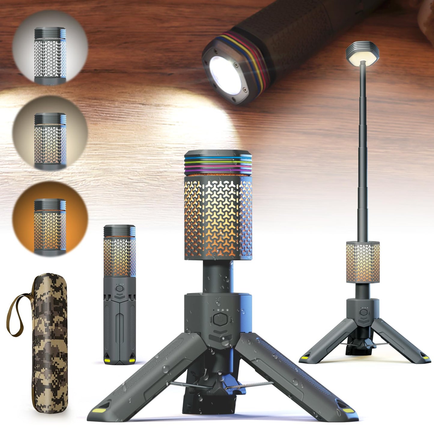 Rechargeable Dual-Beam Camping Lantern