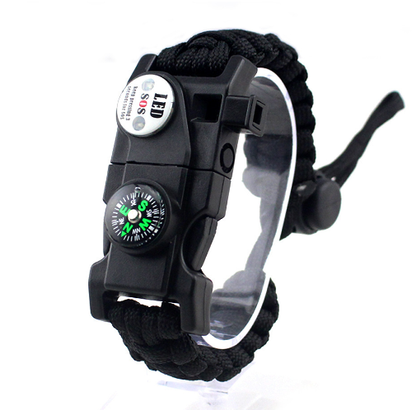 Adjustable Braided Parachute Cord Survival Bracelet