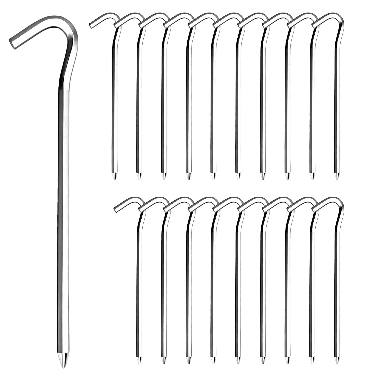 AlumiTent 20pc 7" Ground Stakes